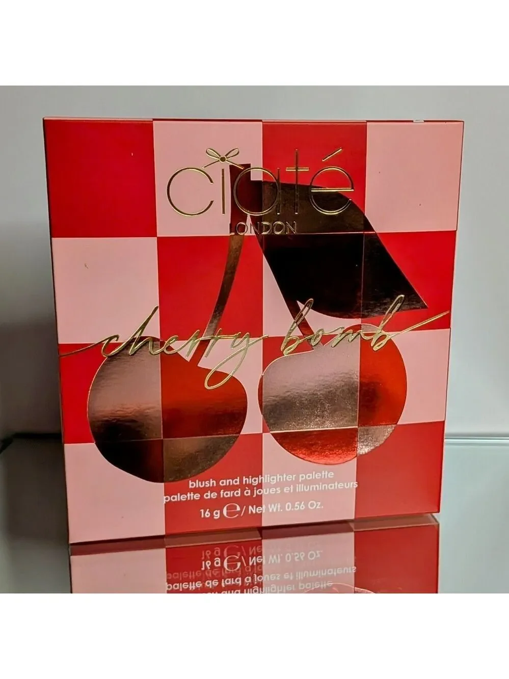 Ciate CHERRY BOMB Blush & Highlighter Palette | NEW | Light Medium | CIATÉ